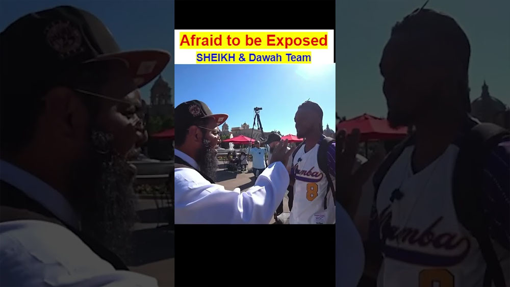 Afraid to be Exposed SHEIKH & Dawah Team /BALBOA PARK 